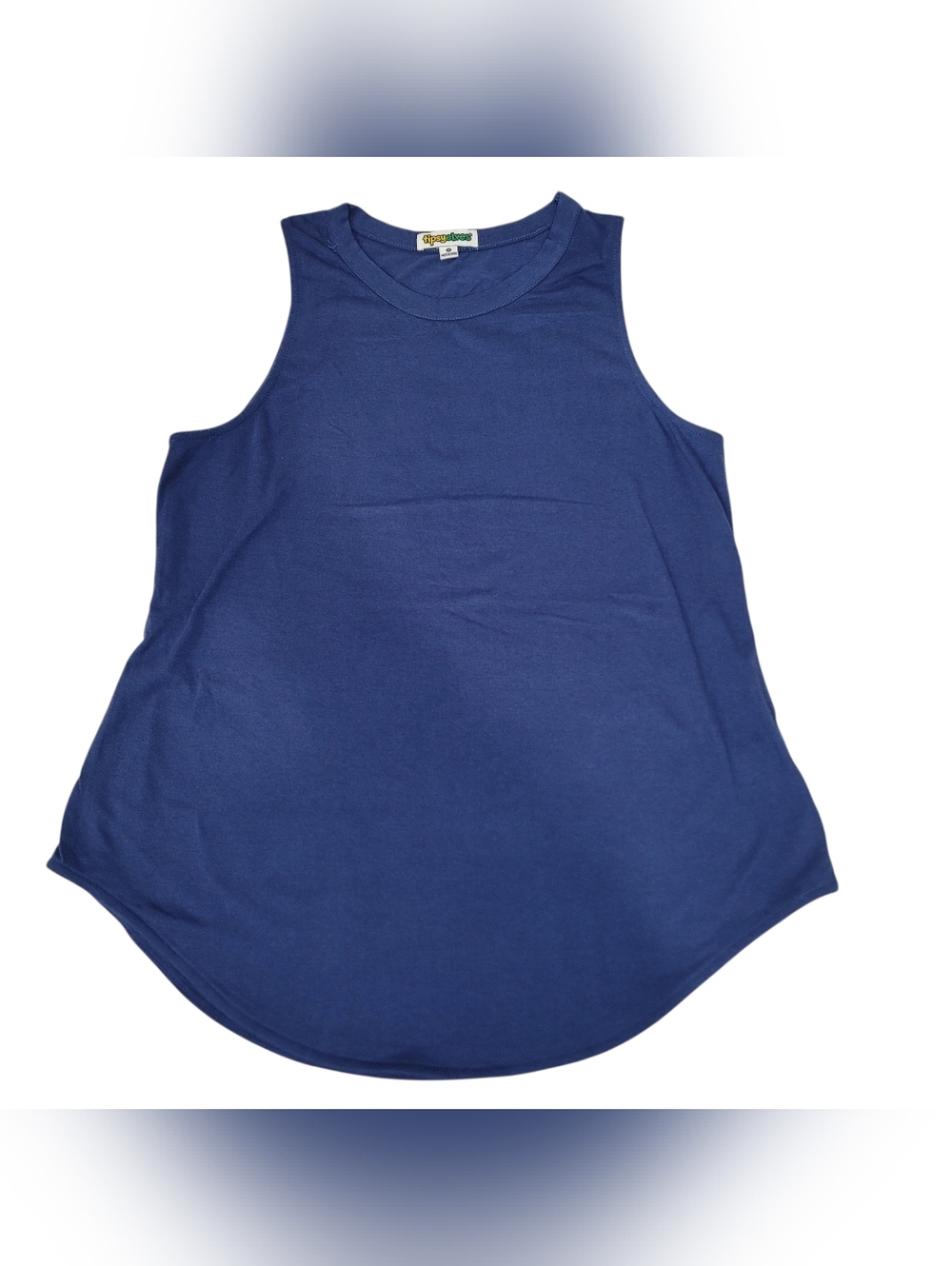 Tipsy Elves Women’s Blank Navy Blue Tank Top Buttery Soft Size Medium New